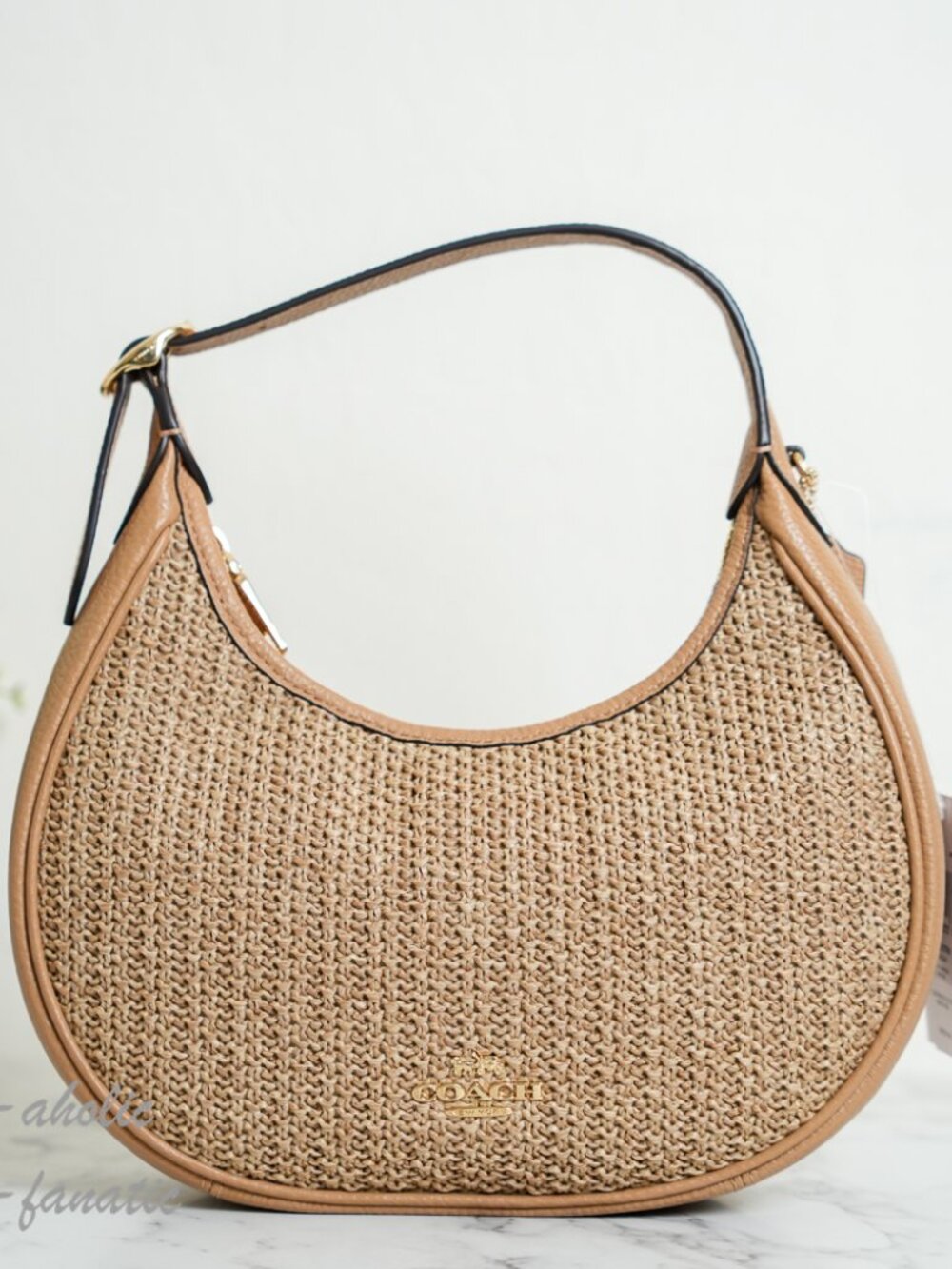 Coach CDX20 Emily Shoulder Bag Crossbody straw/Gold/Toast NWT